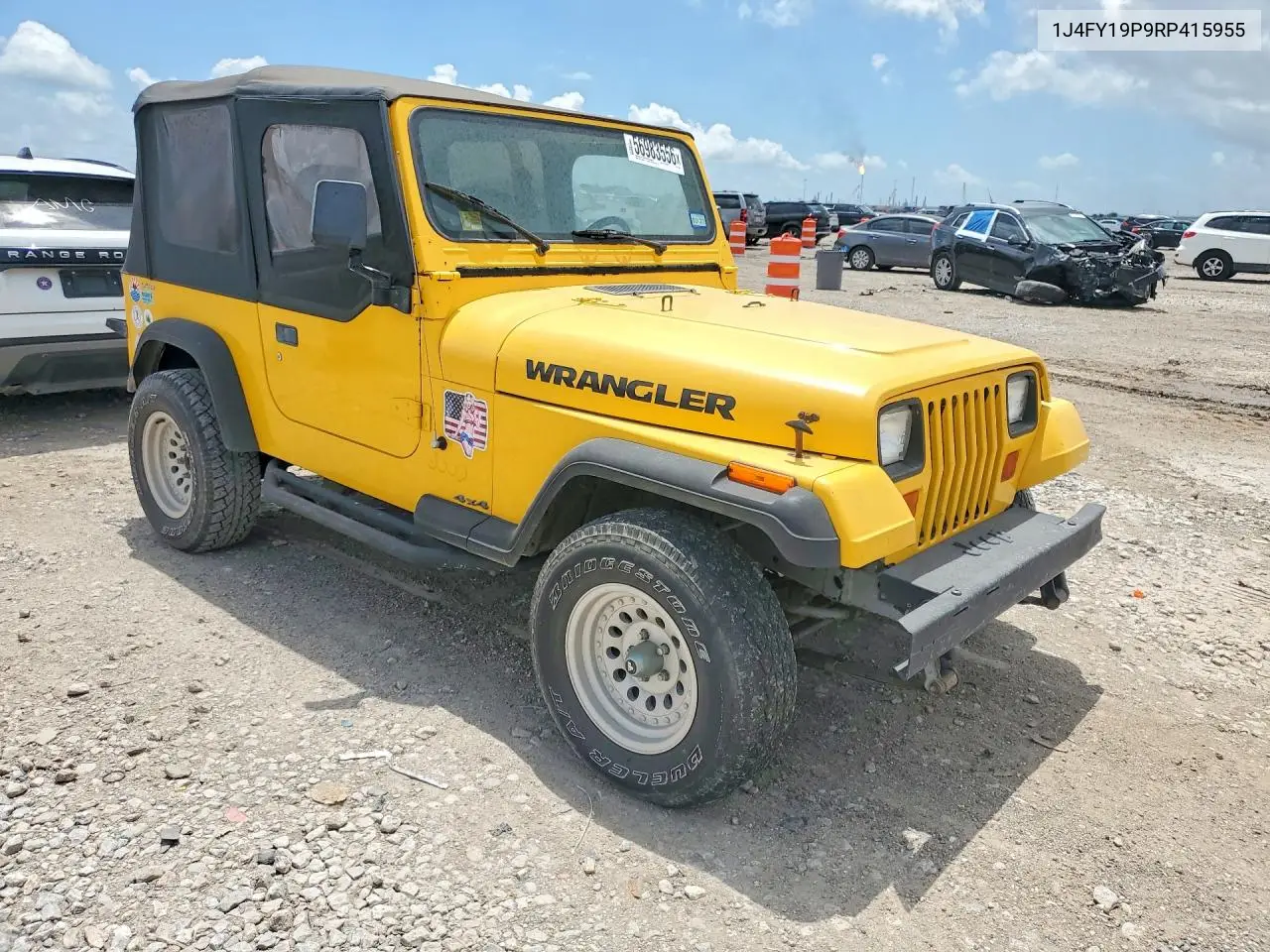 1994 Jeep Wrangler / Yj S VIN: 1J4FY19P9RP415955 Lot: 56983556