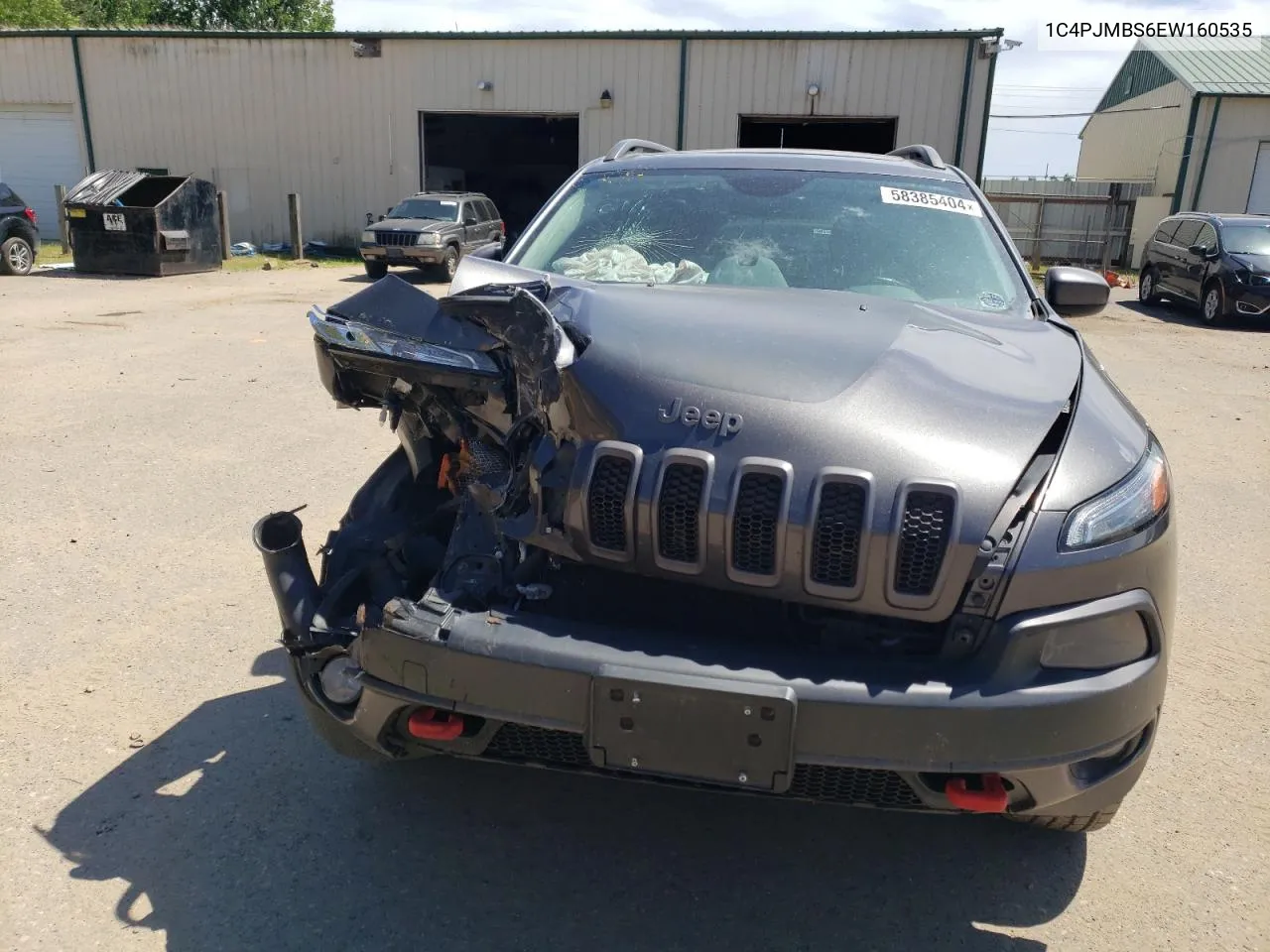 2014 Jeep Cherokee Trailhawk VIN: 1C4PJMBS6EW160535 Lot: 58385404