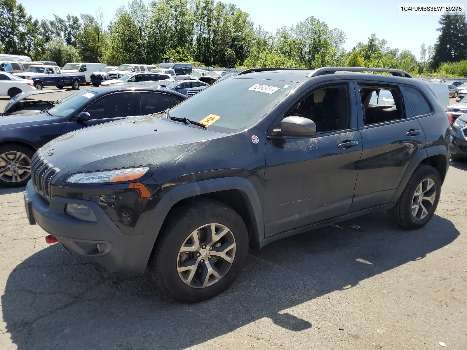 2014 Jeep Cherokee Trailhawk VIN: 1C4PJMBS3EW159276 Lot: 62952874