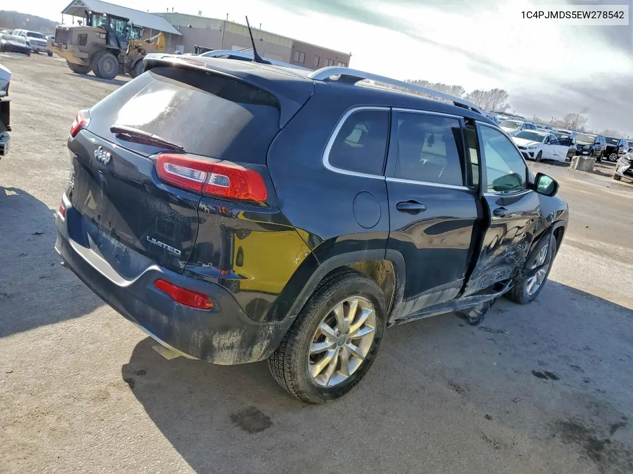 1C4PJMDS5EW278542 2014 Jeep Cherokee Limited