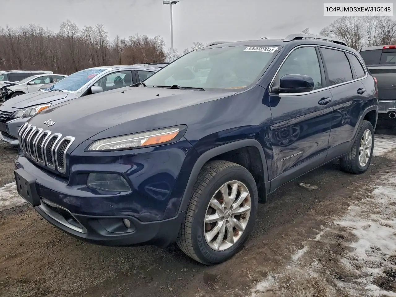 1C4PJMDSXEW315648 2014 Jeep Cherokee Limited