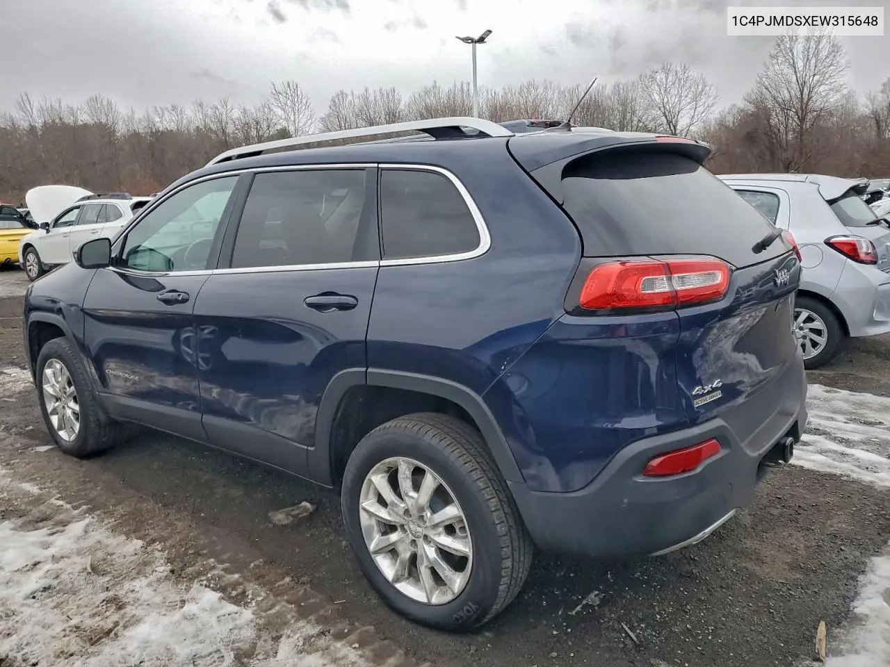 1C4PJMDSXEW315648 2014 Jeep Cherokee Limited