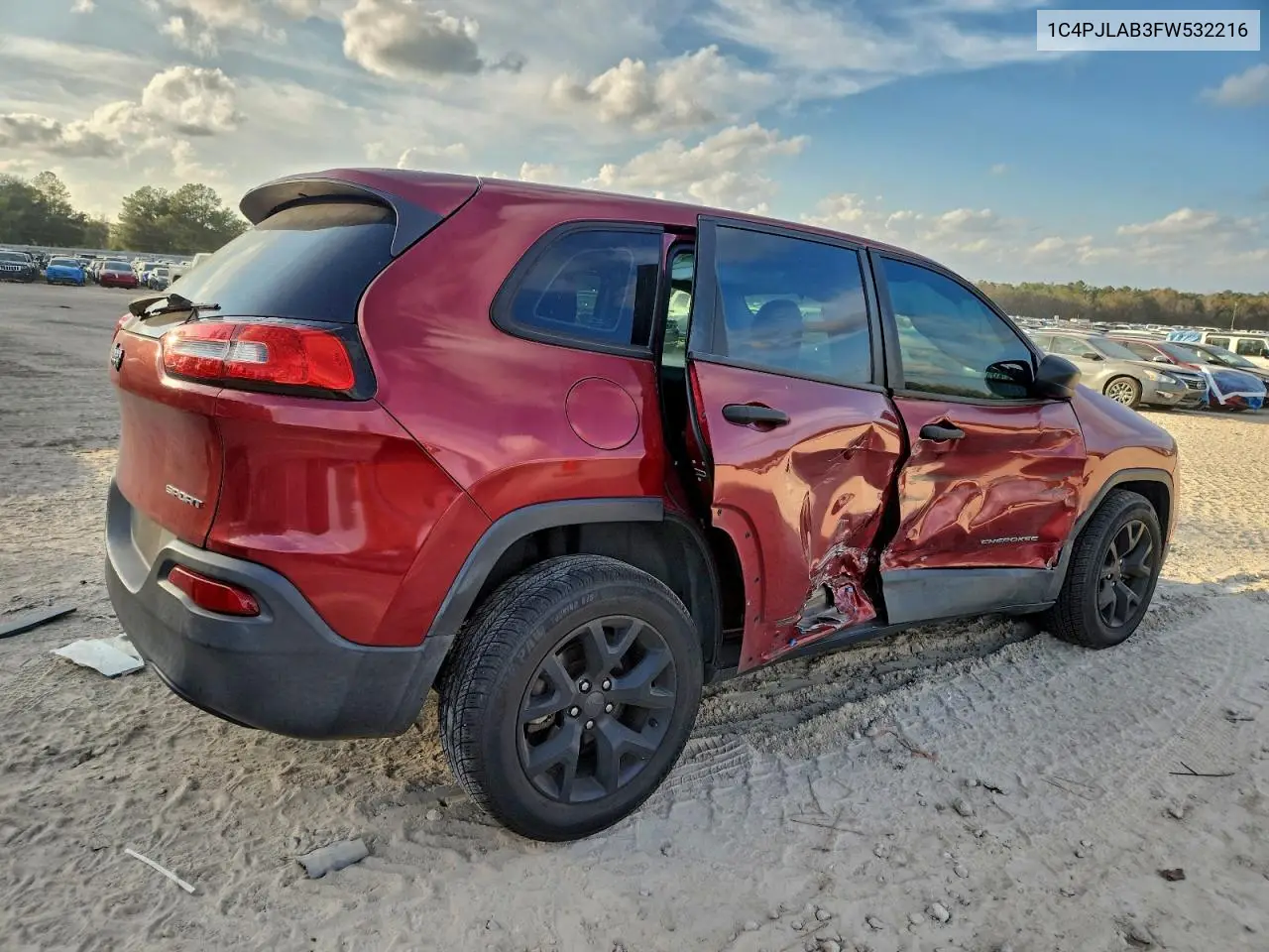 1C4PJLAB3FW532216 2015 Jeep Cherokee Sport