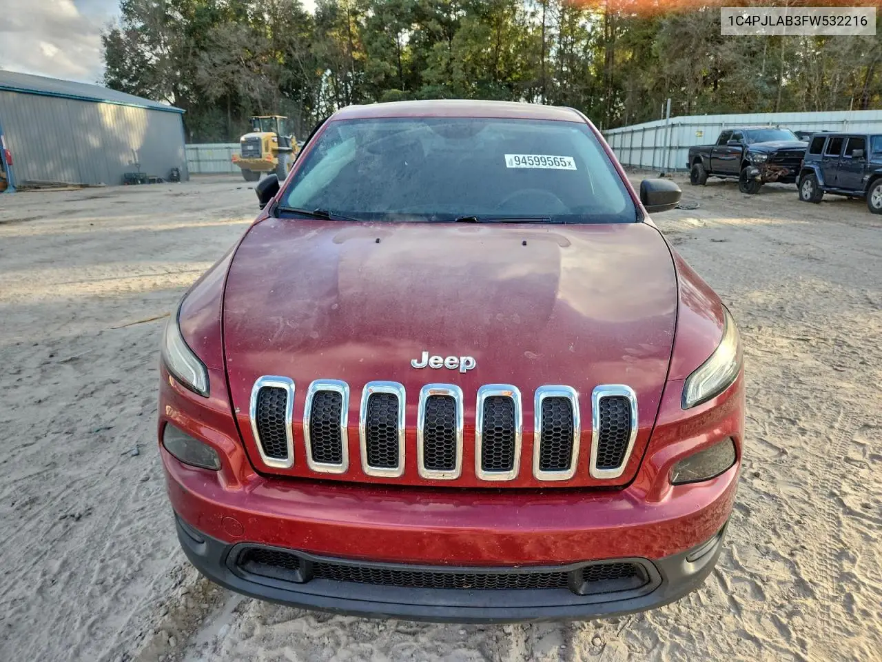 1C4PJLAB3FW532216 2015 Jeep Cherokee Sport
