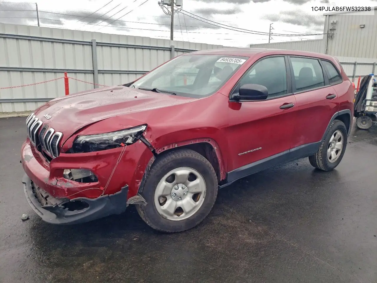 1C4PJLAB6FW532338 2015 Jeep Cherokee Sport