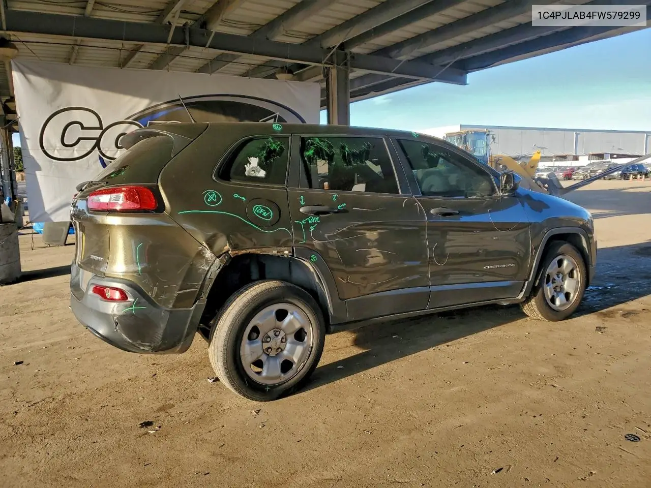 1C4PJLAB4FW579299 2015 Jeep Cherokee Sport