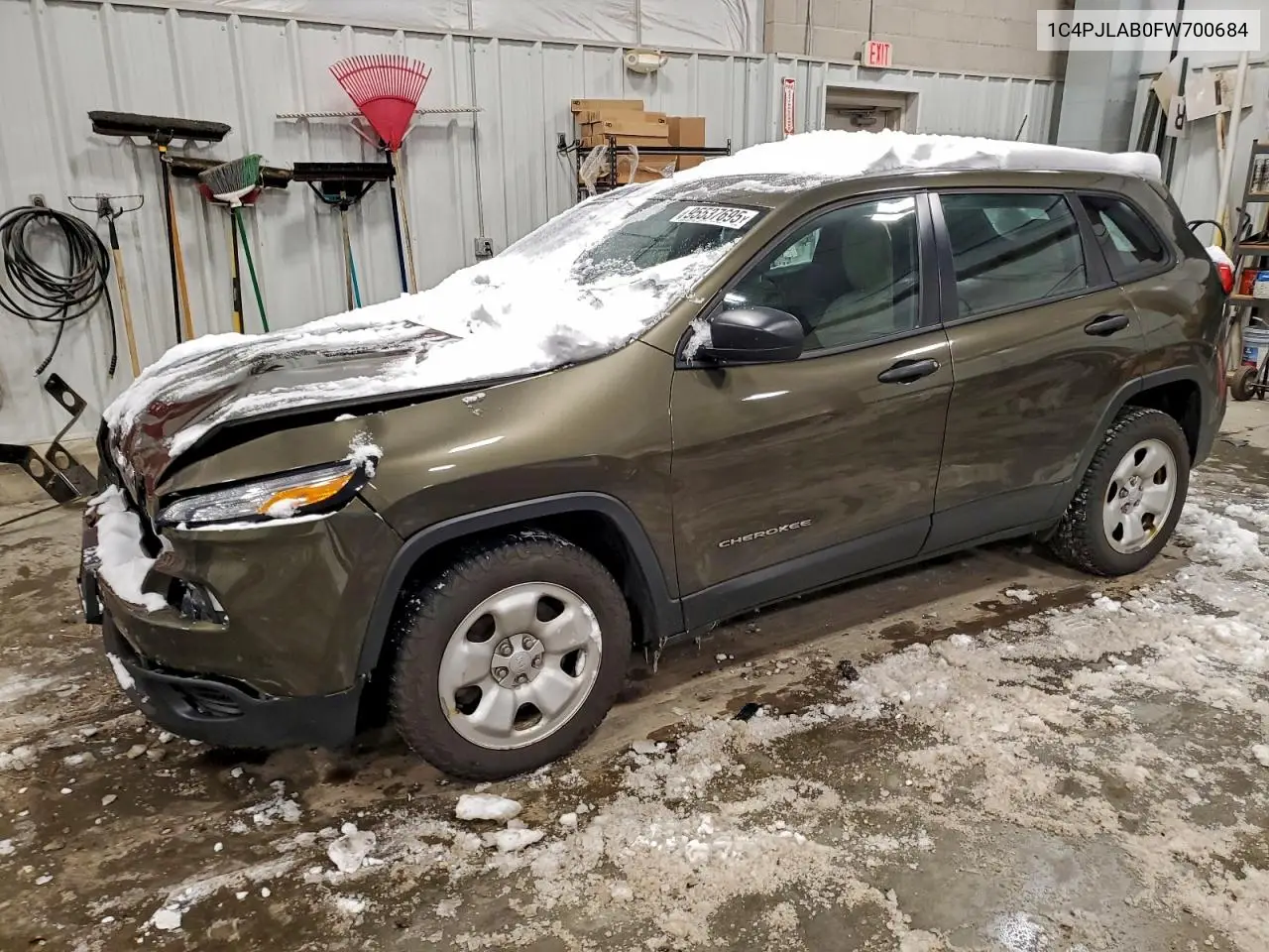 1C4PJLAB0FW700684 2015 Jeep Cherokee Sport