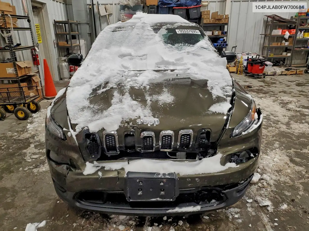 1C4PJLAB0FW700684 2015 Jeep Cherokee Sport