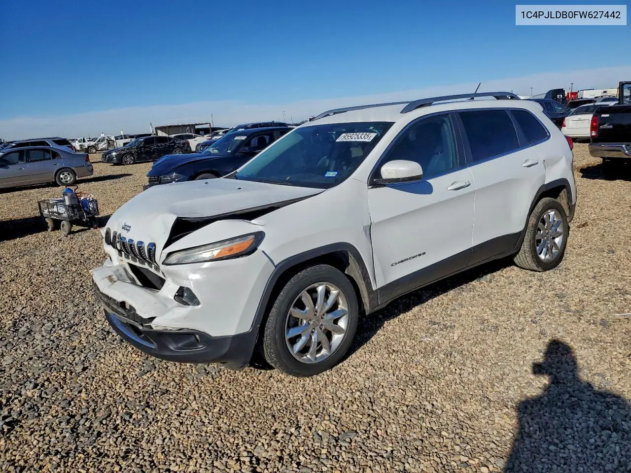 1C4PJLDB0FW627442 2015 Jeep Cherokee Limited
