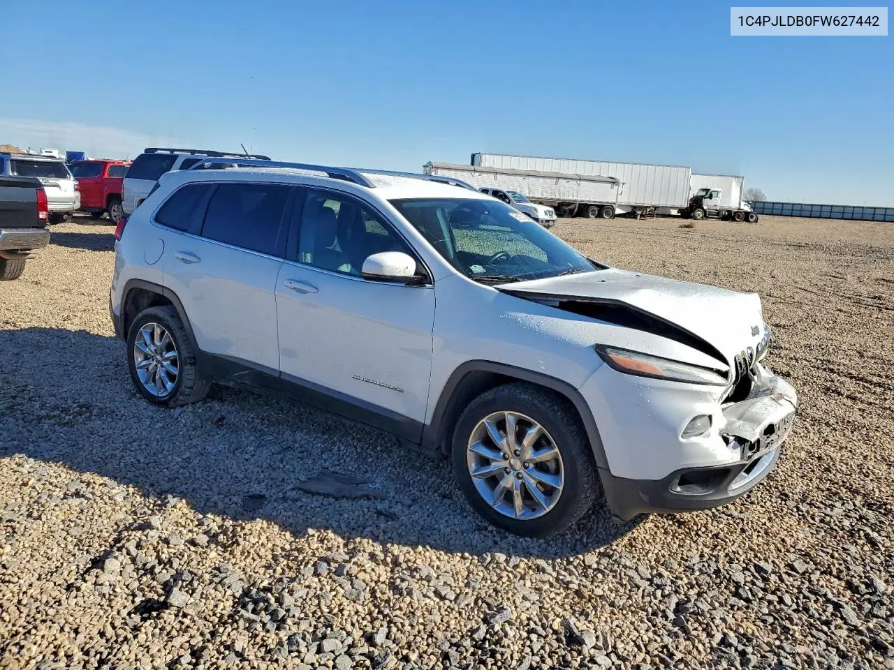 1C4PJLDB0FW627442 2015 Jeep Cherokee Limited