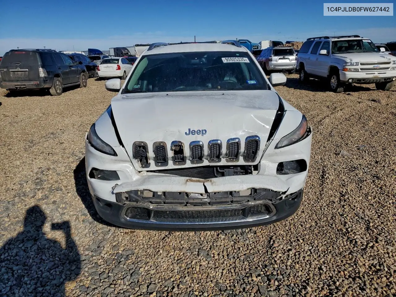 1C4PJLDB0FW627442 2015 Jeep Cherokee Limited