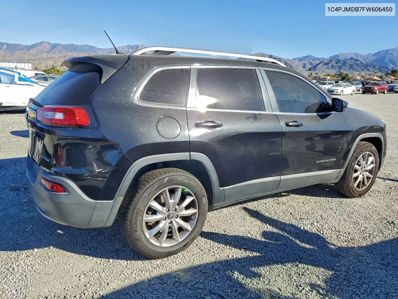 1C4PJMDB7FW606450 2015 Jeep Cherokee Limited