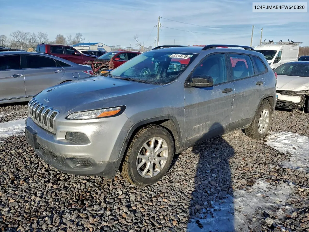 1C4PJMAB4FW640320 2015 Jeep Cherokee Sport