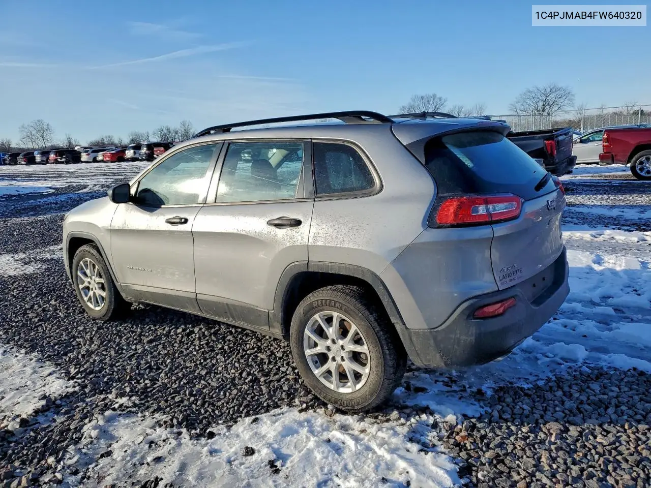 1C4PJMAB4FW640320 2015 Jeep Cherokee Sport