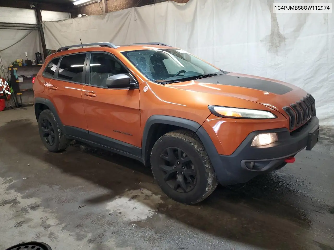 1C4PJMBS8GW112974 2016 Jeep Cherokee Trailhawk