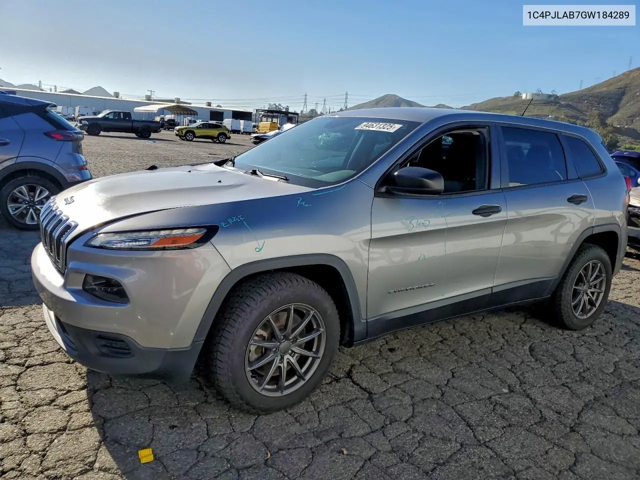 1C4PJLAB7GW184289 2016 Jeep Cherokee Sport