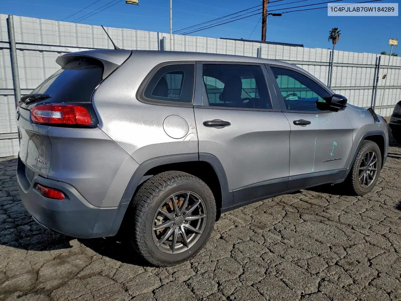 1C4PJLAB7GW184289 2016 Jeep Cherokee Sport