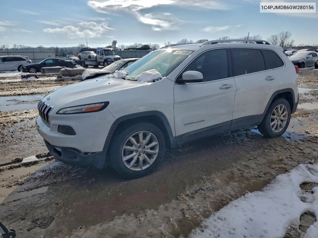 1C4PJMDB6GW280156 2016 Jeep Cherokee Limited