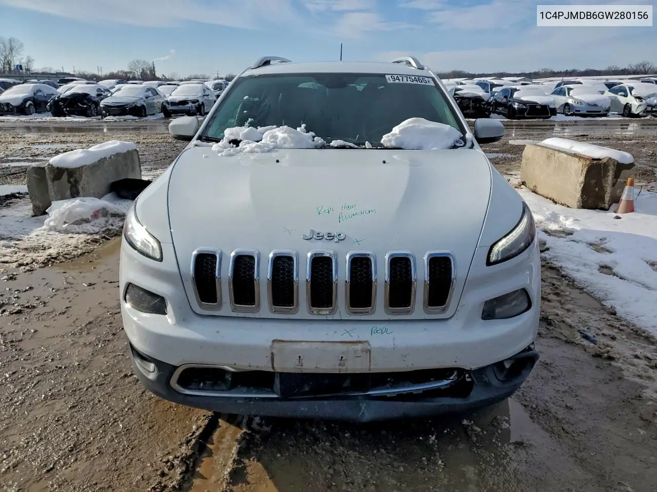 1C4PJMDB6GW280156 2016 Jeep Cherokee Limited