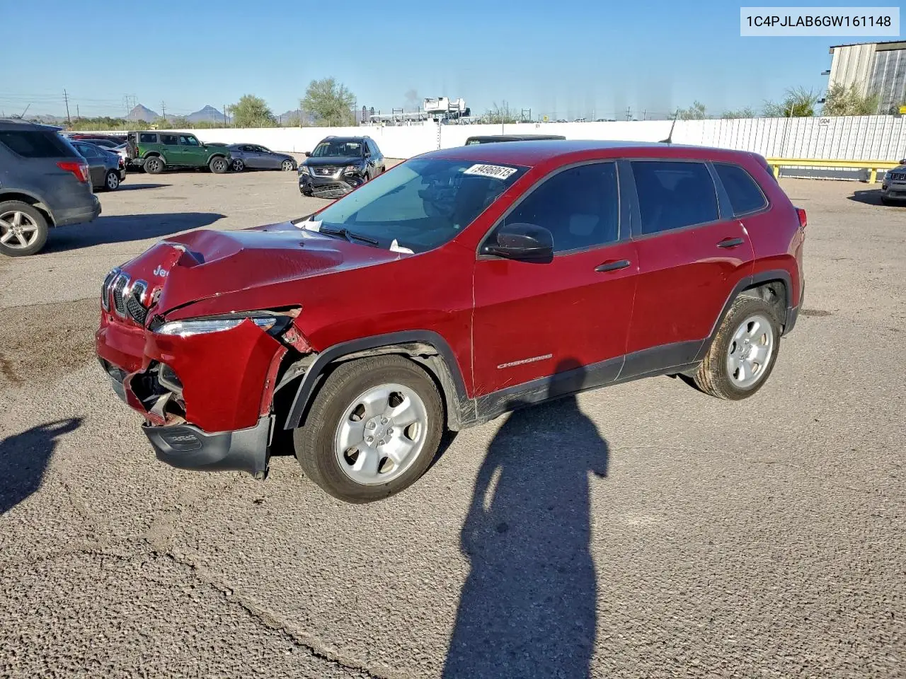 1C4PJLAB6GW161148 2016 Jeep Cherokee Sport