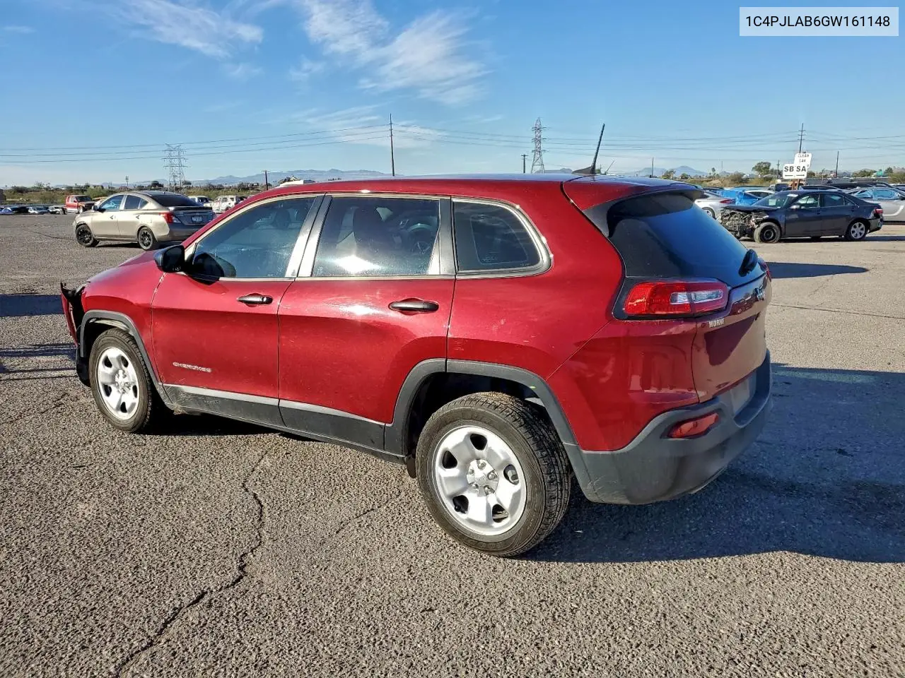 1C4PJLAB6GW161148 2016 Jeep Cherokee Sport