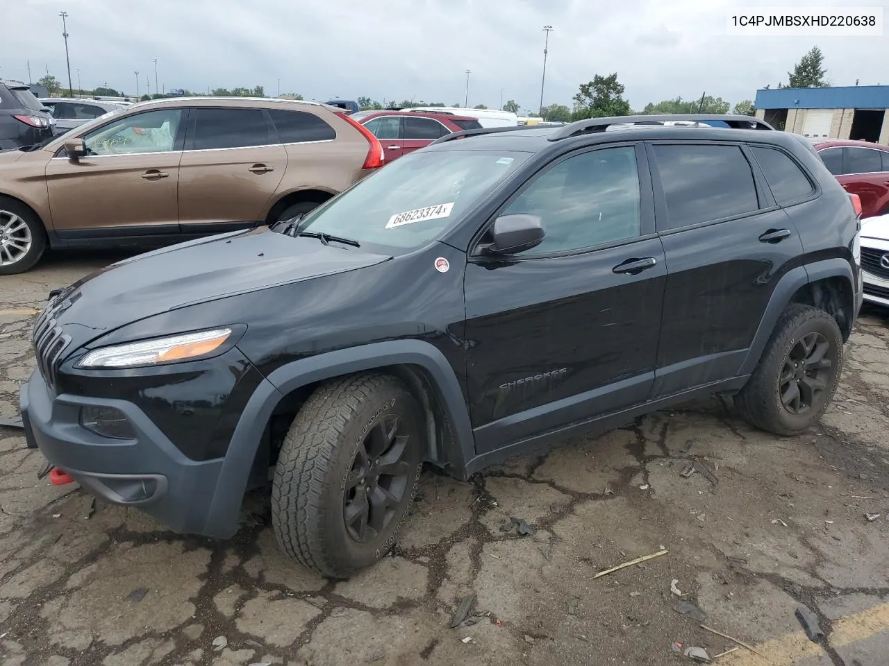 2017 Jeep Cherokee Trailhawk VIN: 1C4PJMBSXHD220638 Lot: 68623374