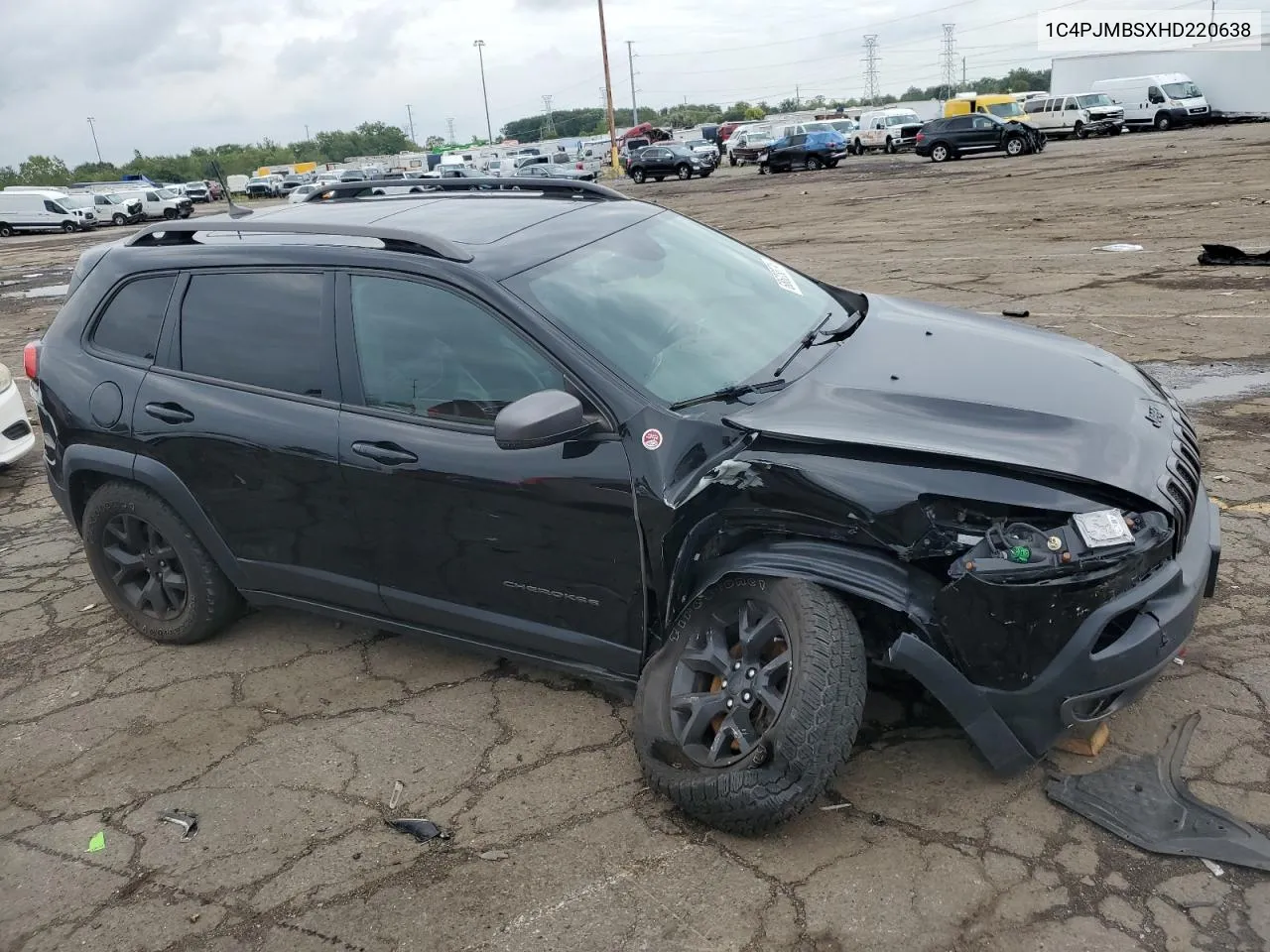 2017 Jeep Cherokee Trailhawk VIN: 1C4PJMBSXHD220638 Lot: 68623374