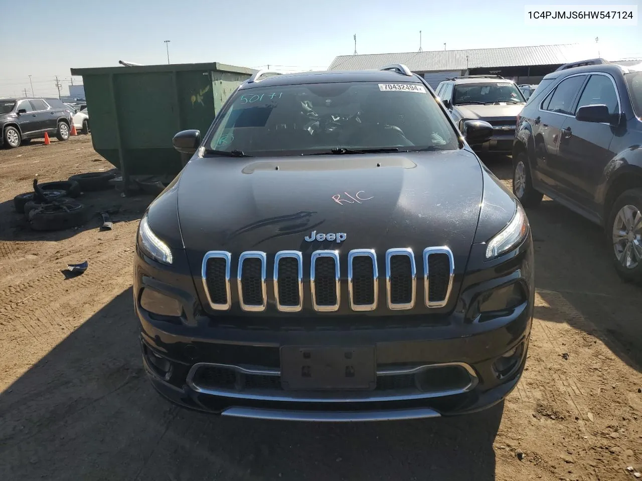 2017 Jeep Cherokee Overland VIN: 1C4PJMJS6HW547124 Lot: 70432494