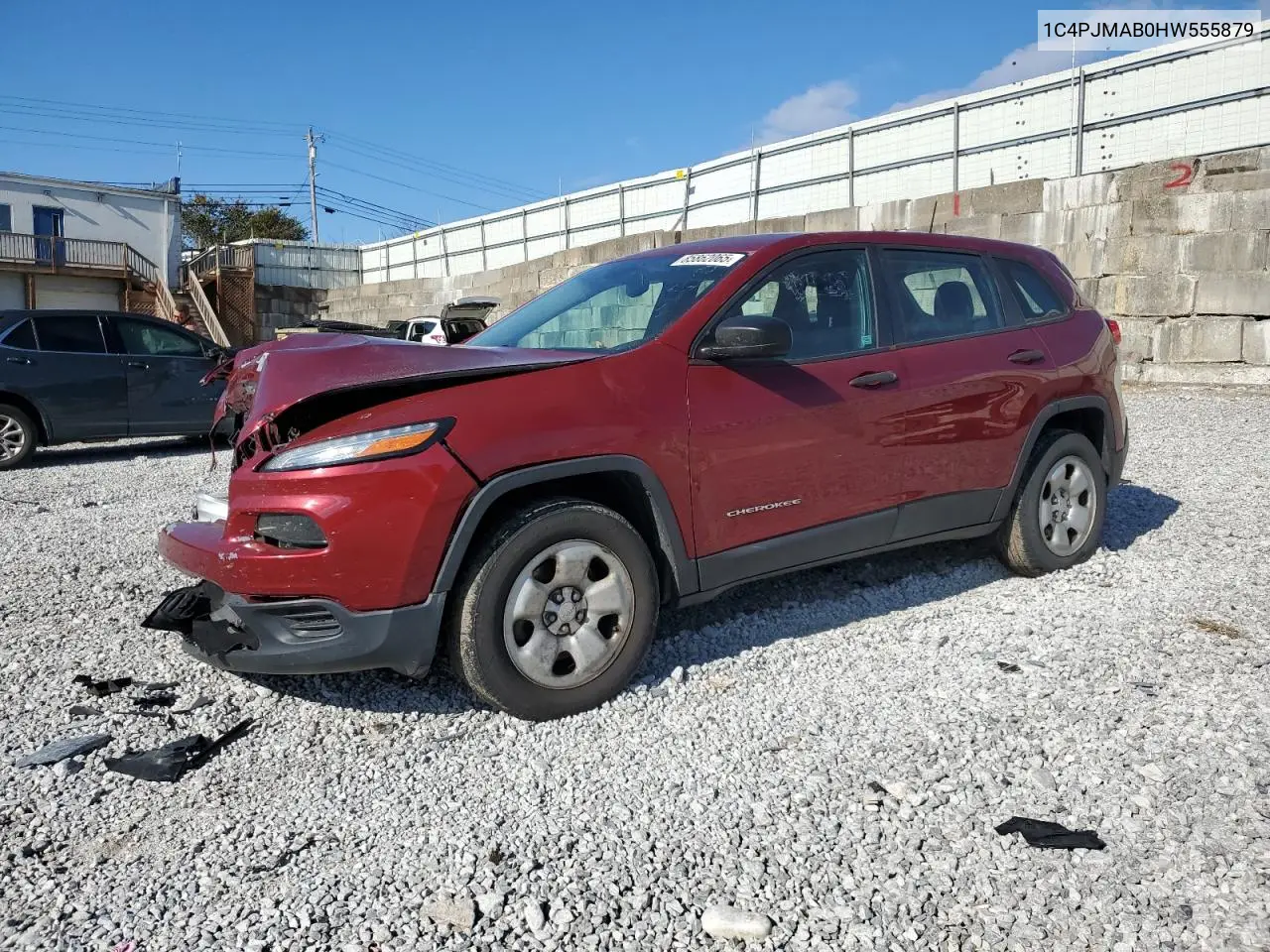 1C4PJMAB0HW555879 2017 Jeep Cherokee Sport