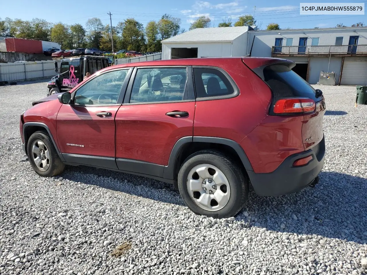 1C4PJMAB0HW555879 2017 Jeep Cherokee Sport