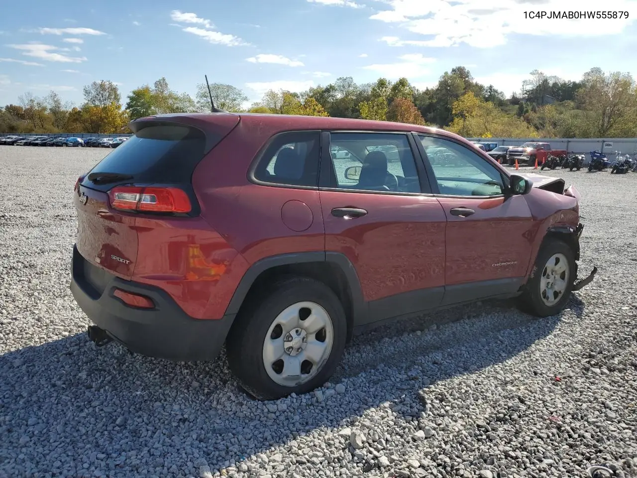 1C4PJMAB0HW555879 2017 Jeep Cherokee Sport