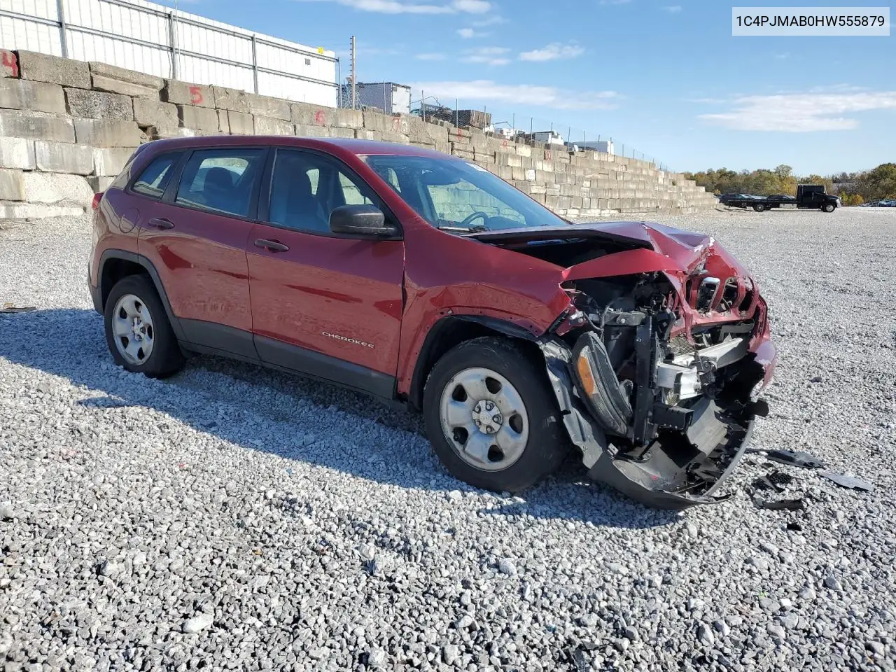 1C4PJMAB0HW555879 2017 Jeep Cherokee Sport