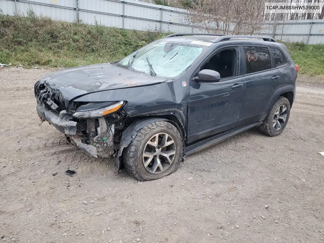 1C4PJMBS5HW539000 2017 Jeep Cherokee Trailhawk