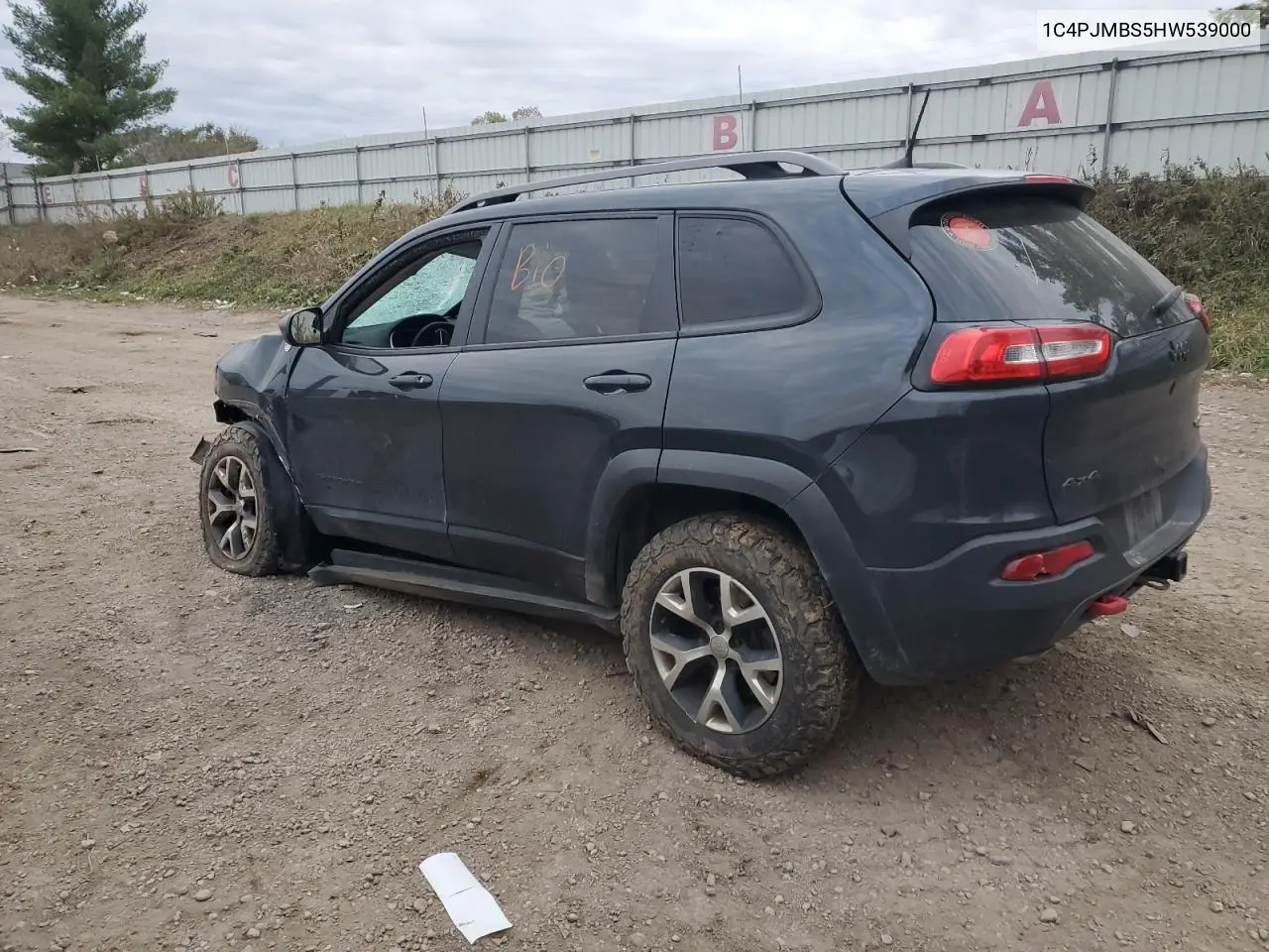 1C4PJMBS5HW539000 2017 Jeep Cherokee Trailhawk