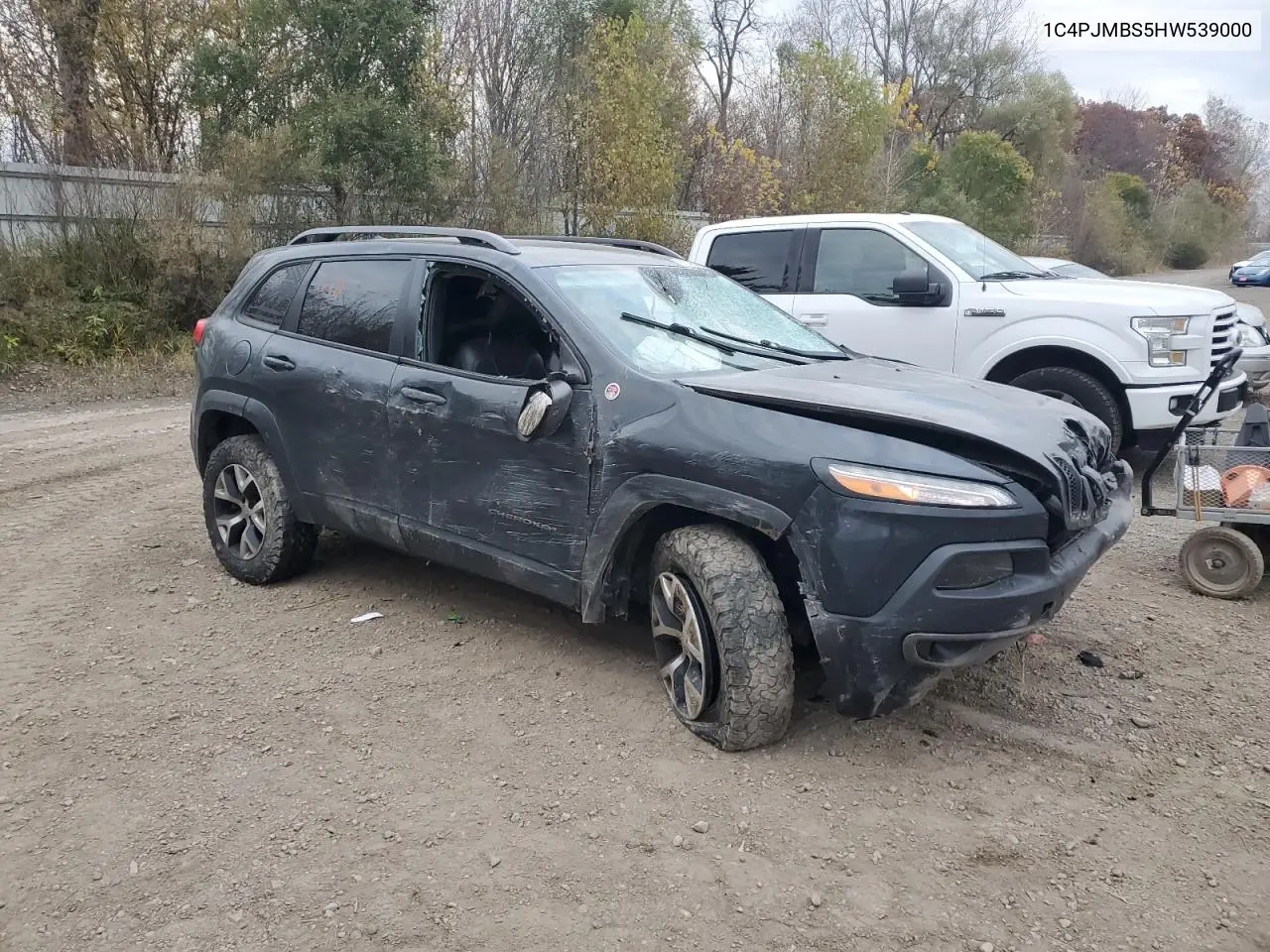 1C4PJMBS5HW539000 2017 Jeep Cherokee Trailhawk