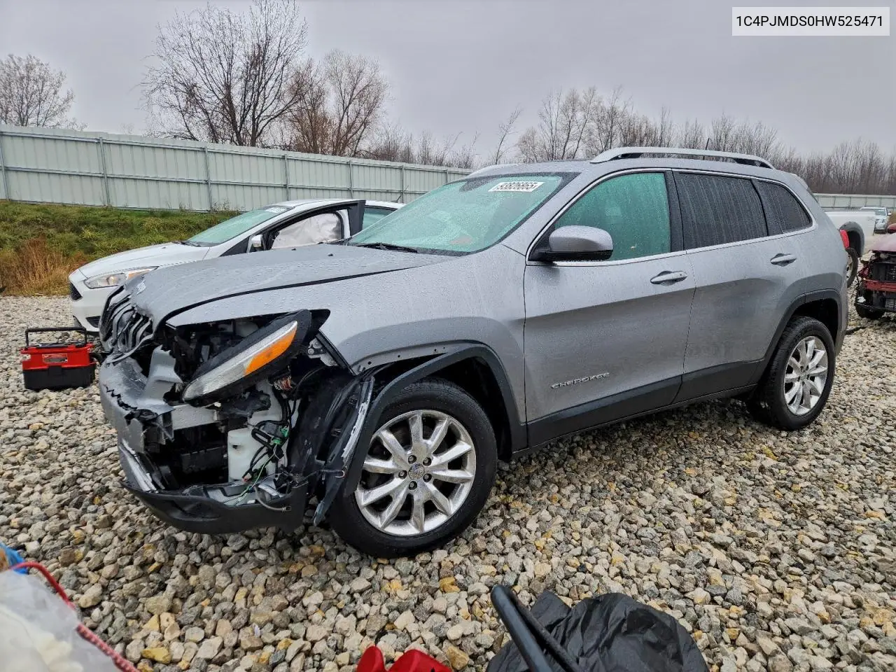 1C4PJMDS0HW525471 2017 Jeep Cherokee Limited