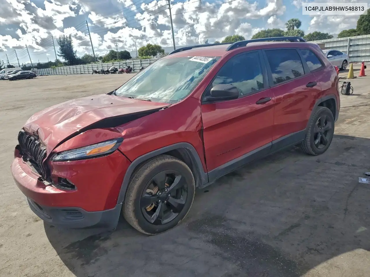 1C4PJLAB9HW548813 2017 Jeep Cherokee Sport