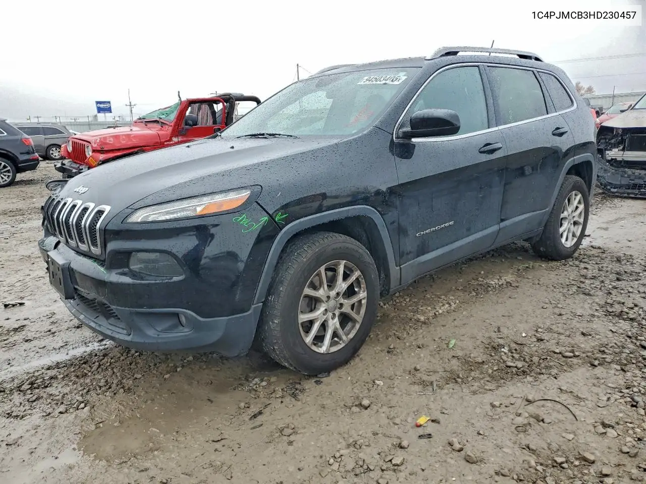 1C4PJMCB3HD230457 2017 Jeep Cherokee Latitude