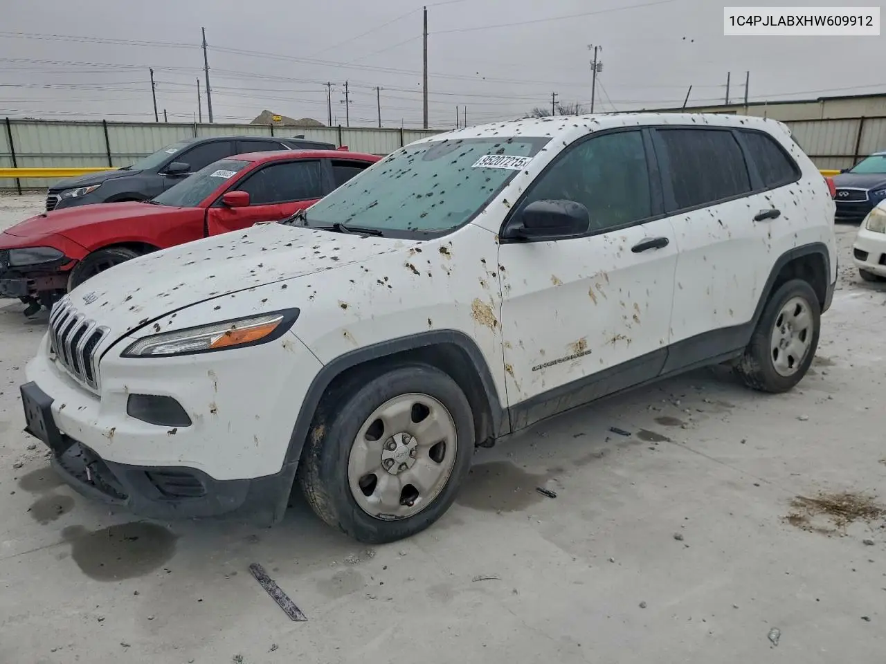 1C4PJLABXHW609912 2017 Jeep Cherokee Sport