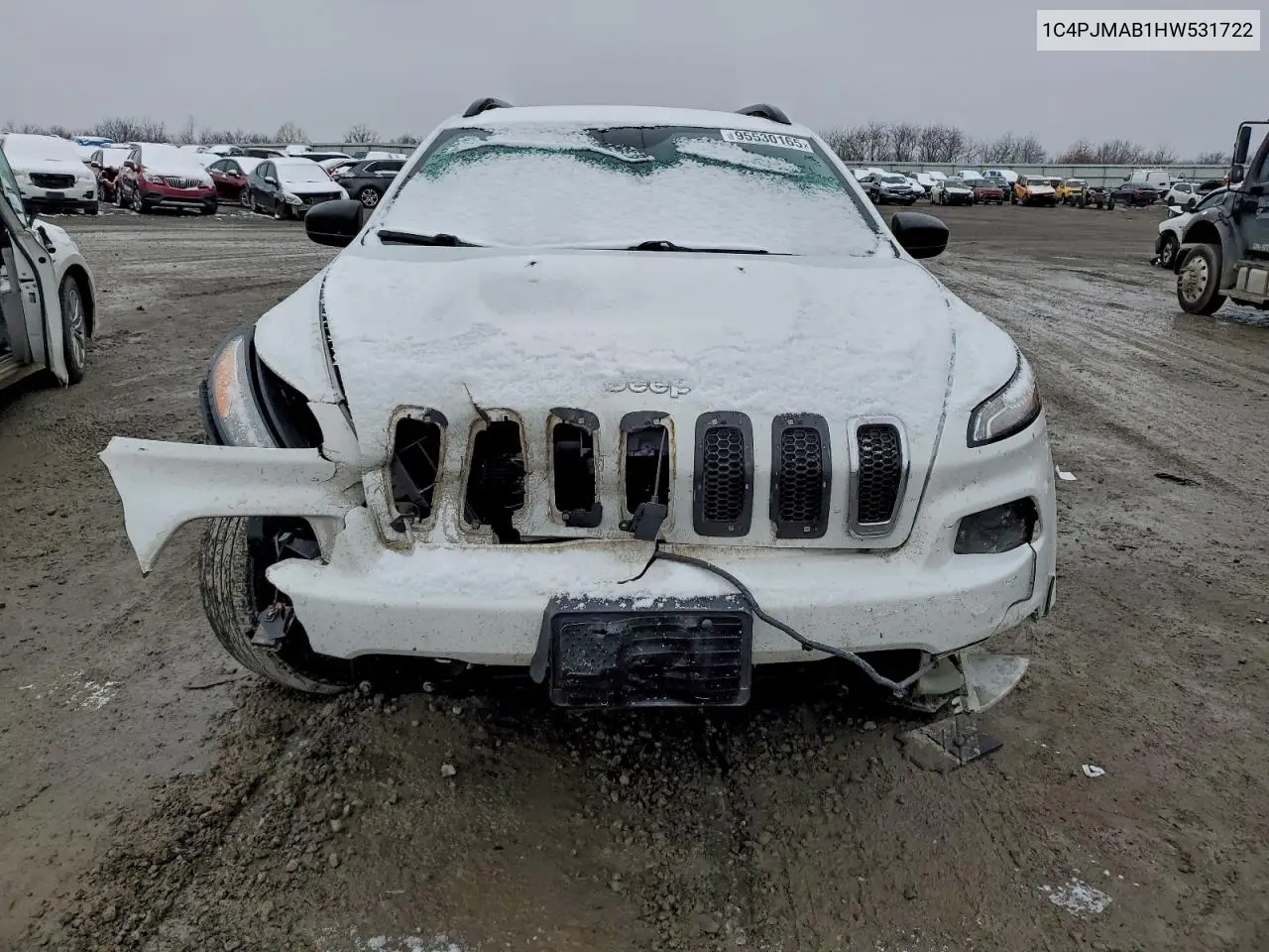 1C4PJMAB1HW531722 2017 Jeep Cherokee Sport
