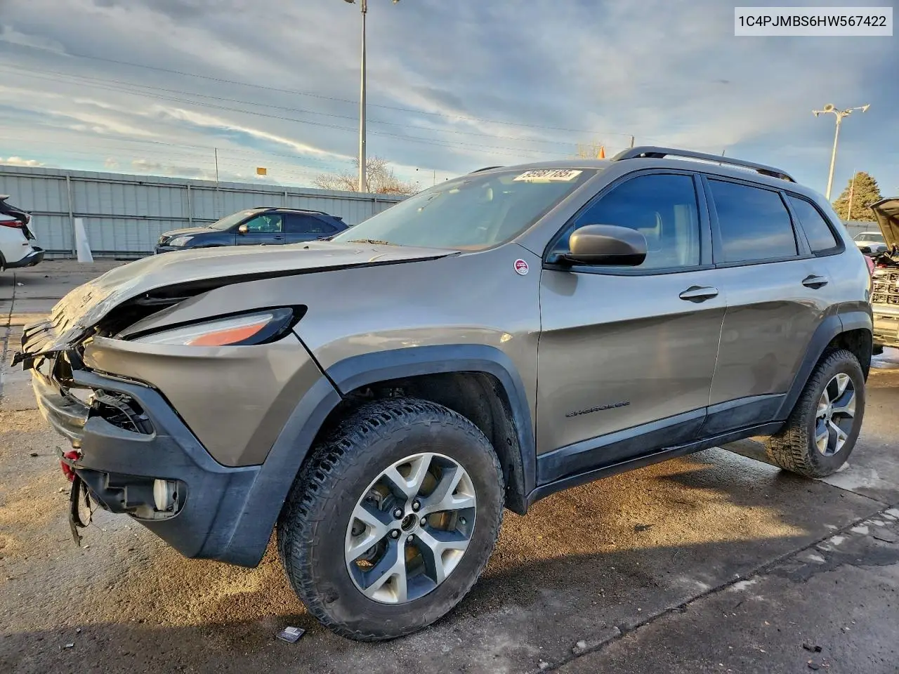 1C4PJMBS6HW567422 2017 Jeep Cherokee Trailhawk