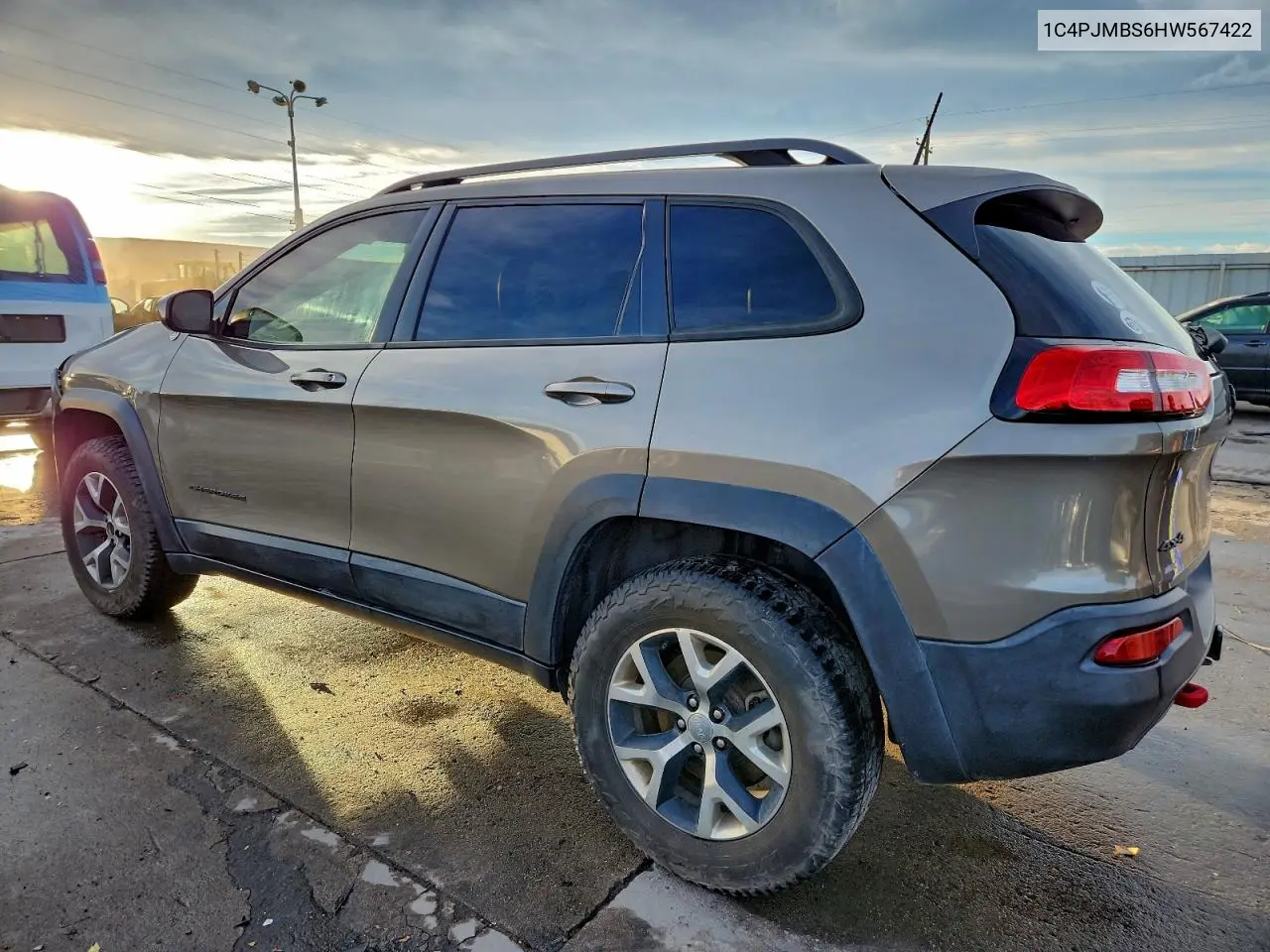 1C4PJMBS6HW567422 2017 Jeep Cherokee Trailhawk