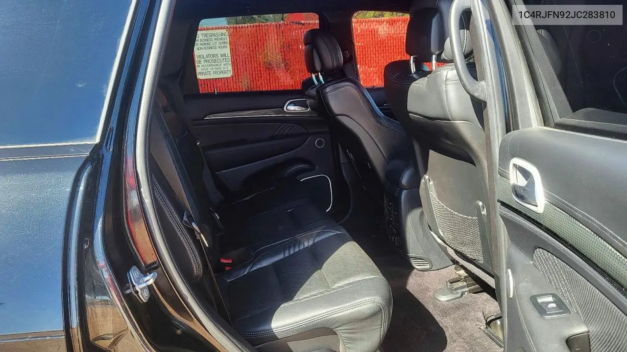 1C4RJFN92JC283810 2018 Jeep Grand Cherokee Trackhawk