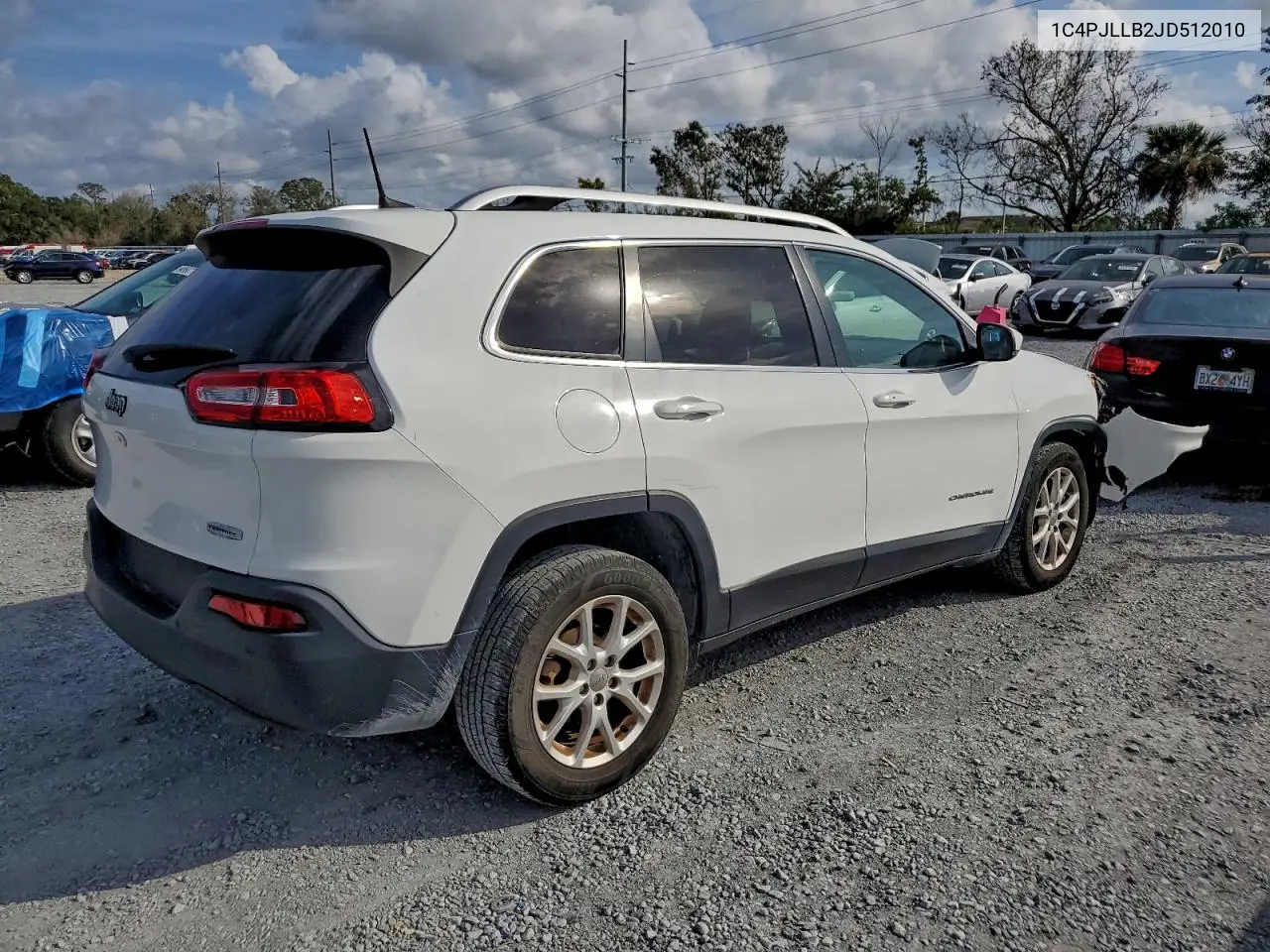 1C4PJLLB2JD512010 2018 Jeep Cherokee Latitude Plus
