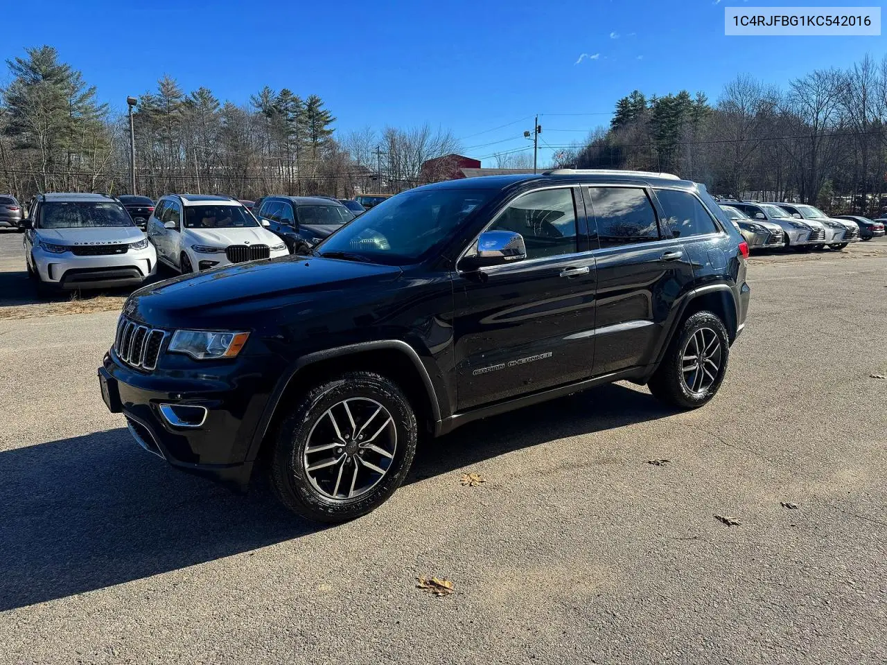 1C4RJFBG1KC542016 2019 Jeep Grand Cherokee Limited