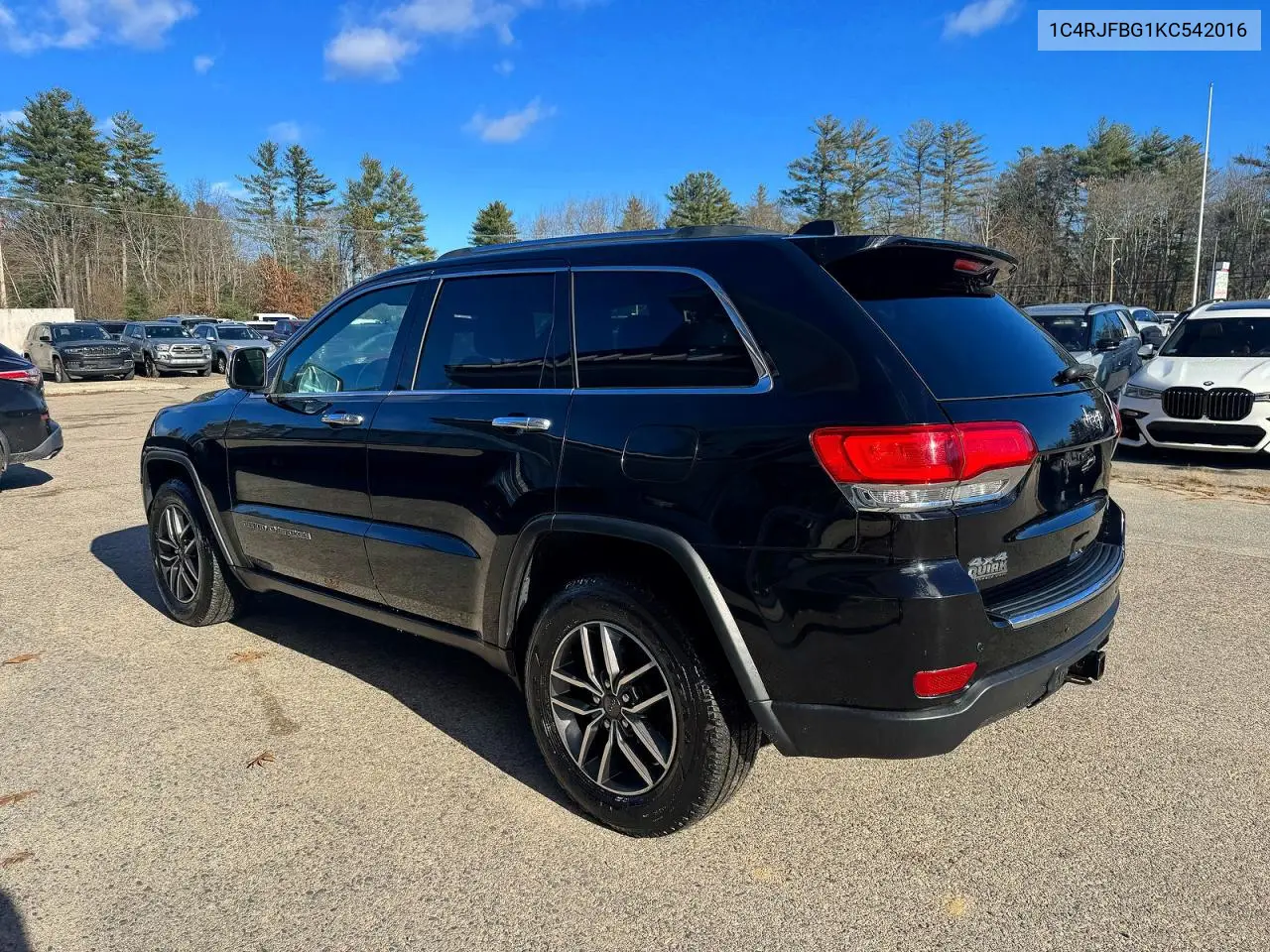 1C4RJFBG1KC542016 2019 Jeep Grand Cherokee Limited