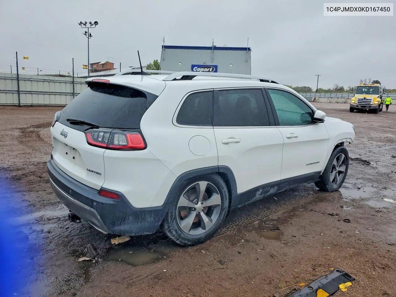 1C4PJMDX0KD167450 2019 Jeep Cherokee Limited