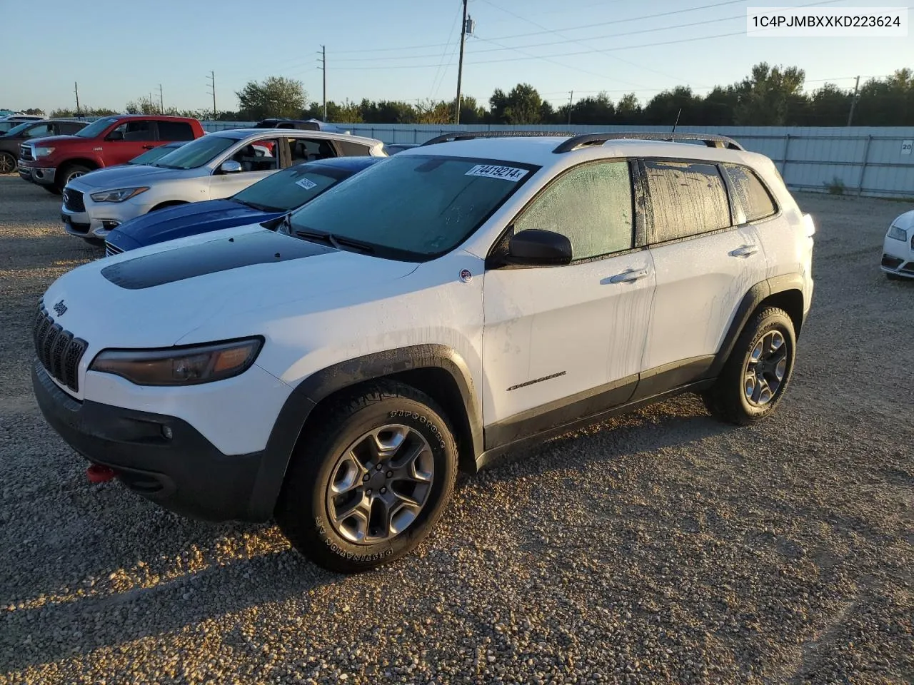 1C4PJMBXXKD223624 2019 Jeep Cherokee Trailhawk