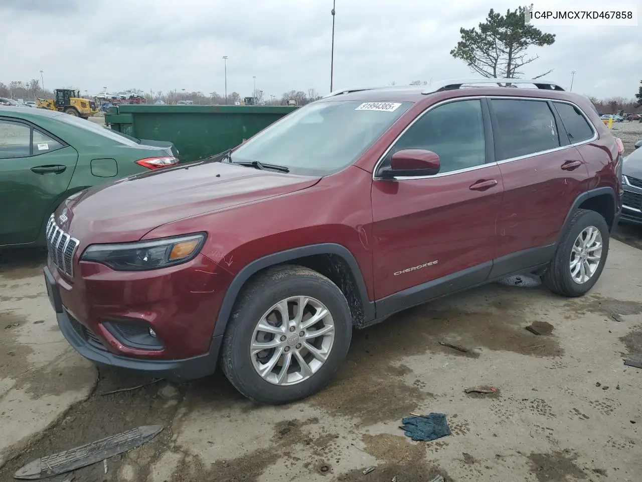 1C4PJMCX7KD467858 2019 Jeep Cherokee Latitude