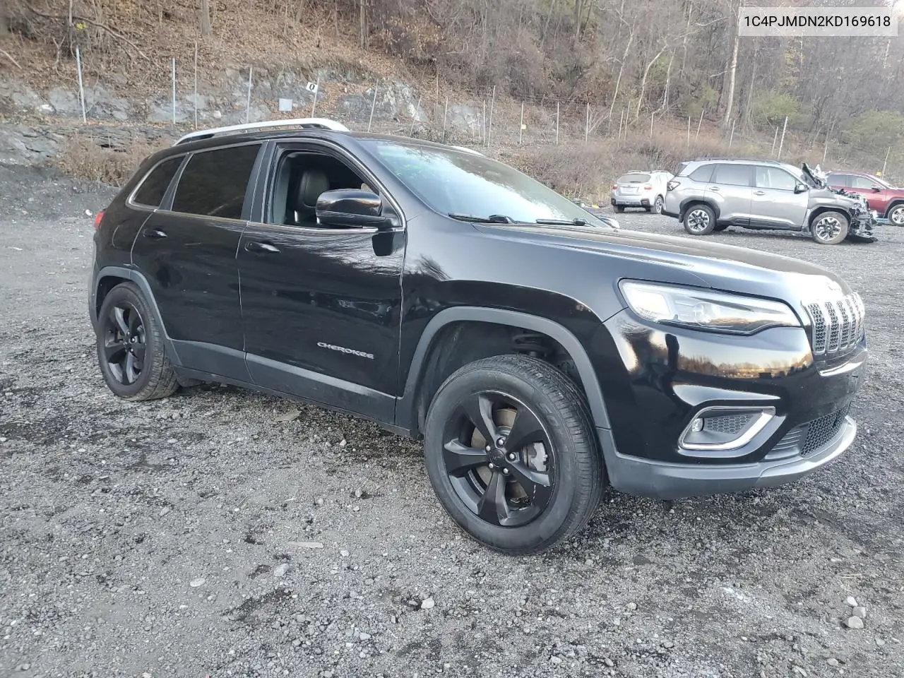 1C4PJMDN2KD169618 2019 Jeep Cherokee Limited